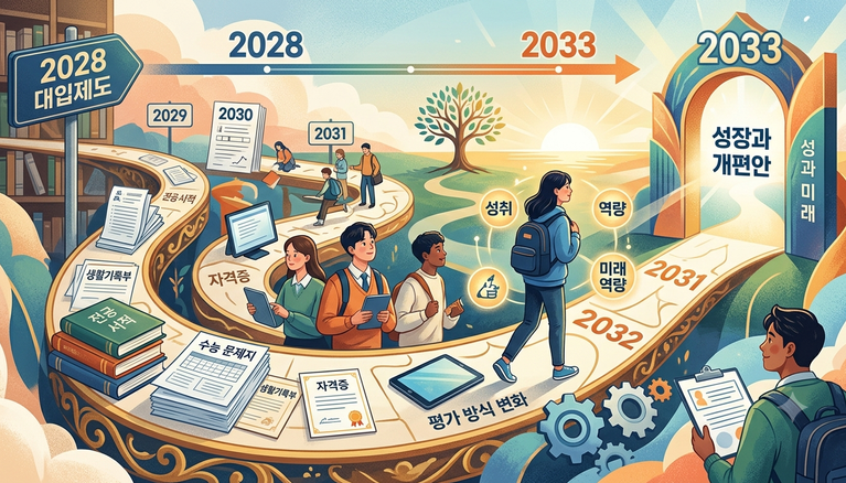 2028 대입제도와 2033 대입개편안 비교 정리 - 초6 학부모를 위한 대학입시 안내