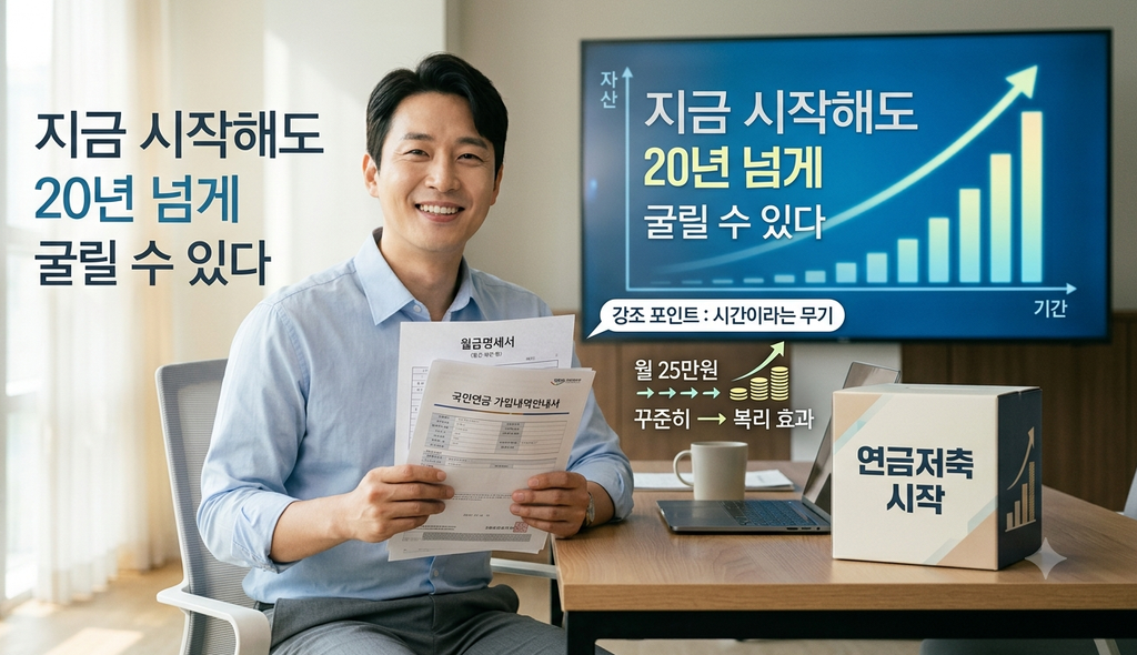 38세 직장인 월 25만원 연금저축 20년 복리 시작