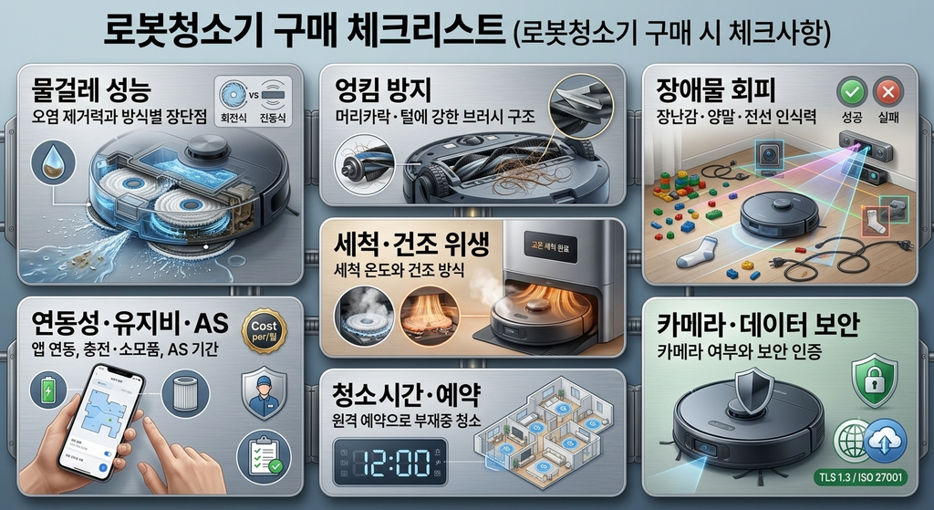 로봇청소기 추천 구매 전 체크리스트 7가지