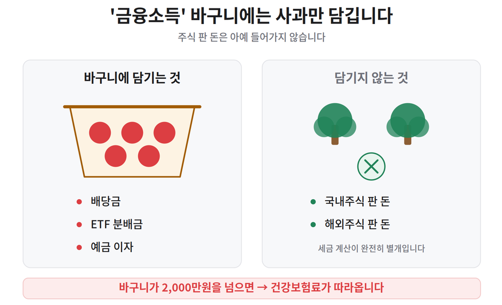 금융소득 바구니에 담기는 소득과 안 담기는 소득